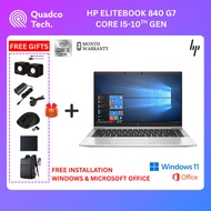 HP EliteBook 840 G7, Notebook 10th Gen Core i5 Processor, 14" FHD Display, 8GB 16GB Ram 256GB 512GB 