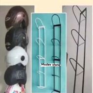 GANTUNGAN Iron Hanging Helmet Rack 5 tiers 4 tiers 3 tiers Sturdy Helmet Hanging Rack Strong Wall Mo