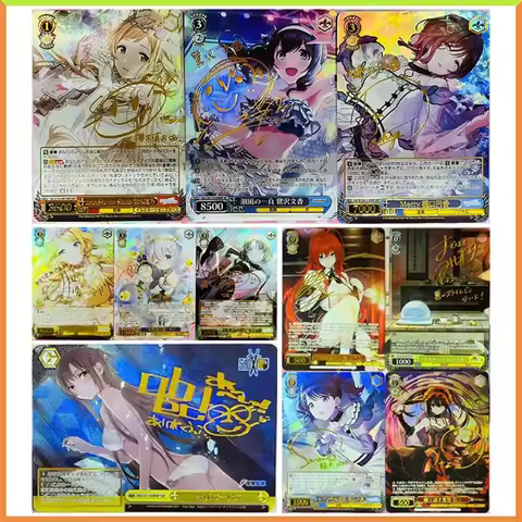 Anime Weiss Schwarz DIY ACG Game Collectible Cards Tokisaki Kurumi Yuuki Asuna Sagisawa Fumika Toys 