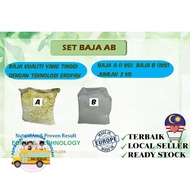 Set Baja AB 2 KG / 40 L Fertigasi Hydroponic Sayur Daun Hidroponik Nutrient Fertilizer Hydroponics B