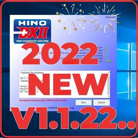 2022 new Hino Diagnostic eXplorer 2 - DX2 1.1.22.2 +keygen