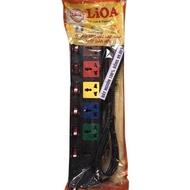 LiOA 6DOF32N 6-hole 6-switch power outlet, each outlet has a separate switch that extends 3m