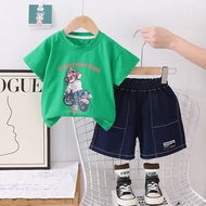 kid clothes boy sets clothes Wear kid clothes boy sets Clothing handsome Top+shorts sets sportswear 