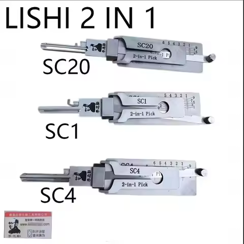 2026 LISHI 2-in-1 Locksmith Tool SC1-L SC1 SC20 SC4 Compatible Schlage New Model for Automotive Key 