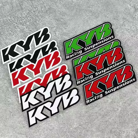 KYB Racing Suspension Stickers Waterproof Vinyl Decals for Motorcycle Fork Shock Absorber Bike Frame