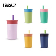 PRASI Toddler Cup with Straw, Stainless Steel Spill Resistant Kids Water Bottle, Easy To Clean Insul