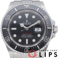 勞力士海使型腕錶，紅色海使型 126600，附原廠盒、保固卡，不鏽鋼材質，男士腕錶，黑色錶殼，拋光處理，成色極佳 [二手]