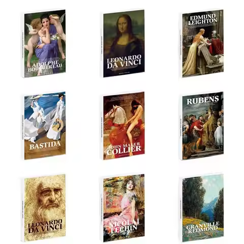 30 Sheets/Set Famous Artists Series Poster Postcards Art Greeting Card Oil Painting Wish Card For DI