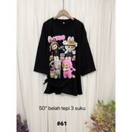Labubu Cute Bear T-Shirt Kosong 50" 3 Suku