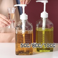 1100ml Plastic Syrup Press Bottle Coffee Syrup Dispenser Multi-Function Honey With Pump 5/8/10cc