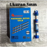 MATA Massaki 5mm Concrete Drill Bit, Strong & Durable | Quality Steel Wall Drill Bit | Sharp 5mm Con