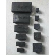 10 iron plugs inside and outside box 20x20,25x25,30x30,40x40,50x50.