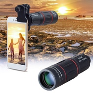 [globaltop]APEXEL  Universal 18x25 Monocular Zoom HD Cell Phone Lens Universal 18X Optical Zoom Lens with tripod   binoculars for concert Photography Telescope Adjustable External Telephoto Lens phone camera lens zoom