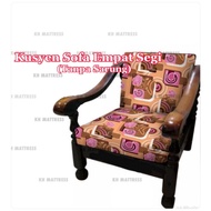 KAYU Square Wooden Sofa Cushion Pure Foam Cop Gajah Cushion Sofa