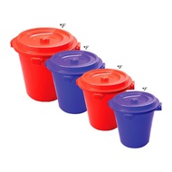 1 Piece Multicolour Pail 3 Gallon with Lid