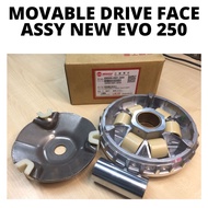 SYM EVO250 / SYM250 FRONT PULLEY SET 0 ASSY MOVABLE DRIVE FACE ASSY NEW DEPAN PULEY FAN KIPAS EVO 25