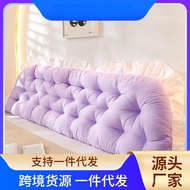 Sleeping Cushion Large Backrest Cushion Dormitory Waist Support Bed Soft Pillow for Girls Reading Pi
