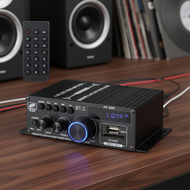AK380 800W Bluetooth HiFi Audio Amplifier for Karaoke Home Theater, Class D Power, USB SD AUX Input