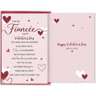 Heartfelt Valentine’s Day Card for Fiancee, Romantic Love Card for Future Wife, Sweet Valentine Gift