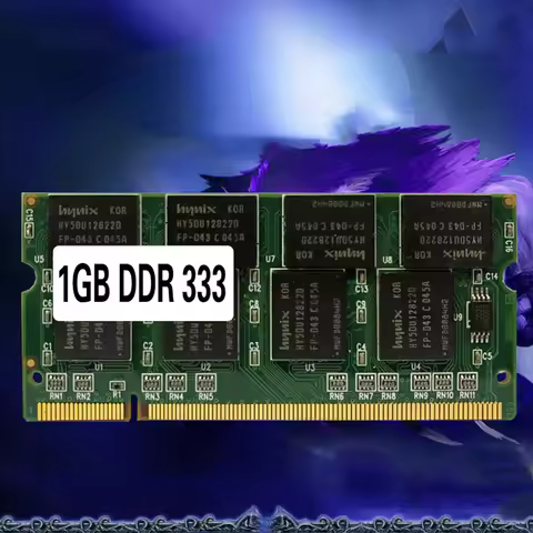 Laptop Memory Ram SO-DIMM PC2700 DDR 333 MHz 200PIN 1GB / DDR1 DDR333 PC 2700 333MHz 200 PIN For Not