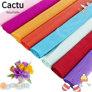 CACTU Flower Wrapping Bouquet Paper, Production material paper Handmade flowers Crepe Paper,  DIY Thickened wrinkled paper Wrapping Paper
