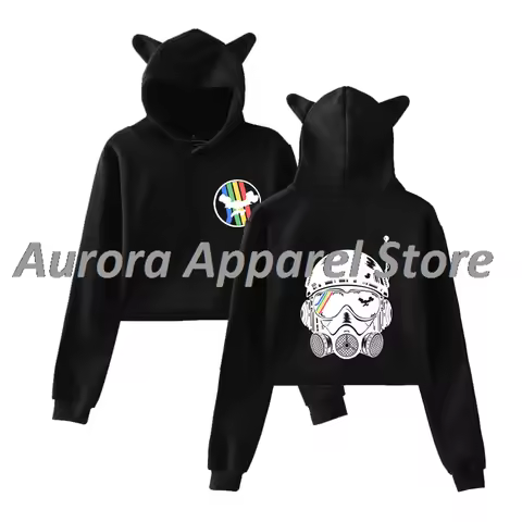 ARC Raiders Person Merch Pullover Female Cat Ears Hoodie Long Sleeve Tee Women's Clothes