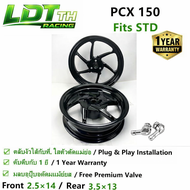 ล้ออลูมิเนียม CNC ทนทานสูงสำหรับ PCX 150/ PCX 160 รุ่นมาตรฐาน มีหลายสีให้เลือก ติดตั้งง่าย รับประกัน