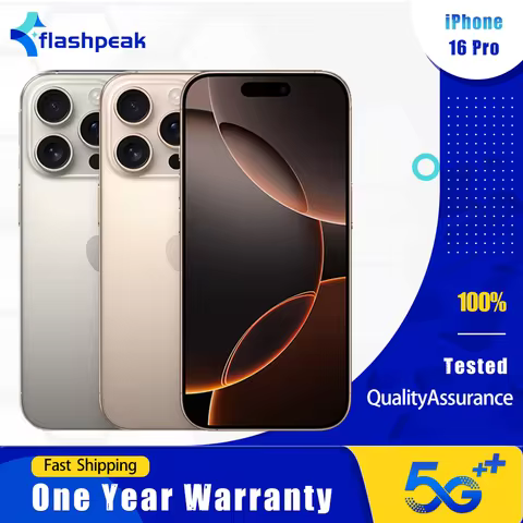 Apple iPhone 16 Pro 5G SmartPhone 6.3" LTPO Super Retina 120Hz 256GB/128GB ROM A18 Pro Hexa-Core Unl