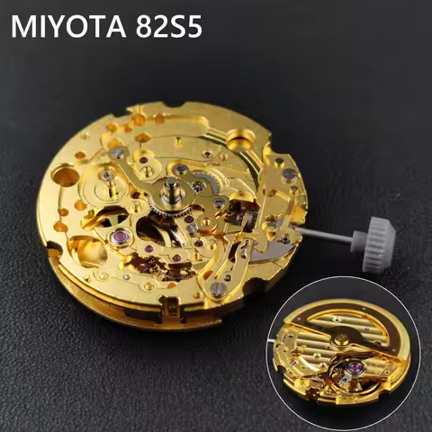 Japan MIYOTA 82S5 Mechanical Movement Golden/Silver Version 21 Jewels High Accuracy Import 82S5 Self