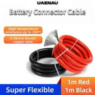 UAENAU Li Battery Cable, 8 10 12 14 16 18 20 22 24 26AWG Flexible Li Battery Connectors,  Tinned Cop