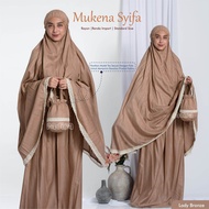 Syifa Mukena Renda Bahan Rayon Premium Motif Polos Size Standart