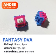 Fantasy Virus Carrot DVA switch bán lẻ công tắc phím cơ 5 pin lò xo 2 đoạn có lube sẵn