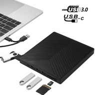Treasure Land - 超薄型外置 DVD燒錄機 USB3.0 外置式DVD光碟機 超薄流動 DVD 燒錄機 外置外接式DVD光碟機燒錄機 (適用於Macbook Air/Pro 或HP/As