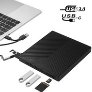 Treasure Land - 超薄型外置 DVD燒錄機 USB3.0 外置式DVD光碟機 超薄流動 DVD 燒錄機 外置外接式DVD光碟機燒錄機 (適用於Macbook Air/Pro 或HP/Asus/Lenovo其他電腦)