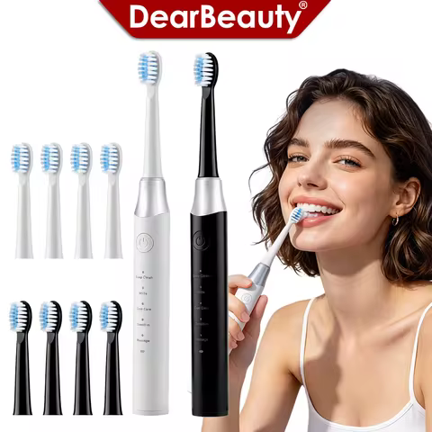 Sonic Electric Toothbrush 5 Mode IPX7 Waterproof 15000 Vibration 2Min Timer 500mAh Adult Toothbrush 