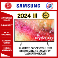SAMSUNG [AUTHORISED DEALER] 50" CRYSTAL UHD DU7000 50HZ 4K SMART TV UA-50DU7000KXXM - SAMSUNG WARRAN