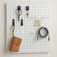 Pegboard 6mm perforated corrugated iron frame (40x40cm, 50x50cm, 60x60cm) - Install hook to hang acc