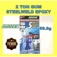 HARDEX 2 TON GUM HARDEX METAL EPOXY STEELWELD EPOXY COMPOUND 56.8G HARDEX EPOXY 2TON GAM HARDEX 2 TO