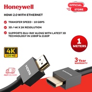 Honeywell High Speed Short Collar HDMI 2.0 Cable with Ethernet Ultra HD Resolution 18 GBPS Transmission Speed High-Speed Compatible with all HDMI Devices Laptop Desktop TV Set-top Box Soundbars Gaming Console