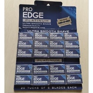 Pro Edge Razor 100 Pieces (1 Pack) Astra Hair Clipper Special Refill Razor