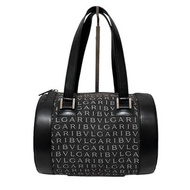正品 寶格麗 BVLGARI Logomania B.zero1 手提包 鼓形包 牛仔皮革 黑色 日本直送