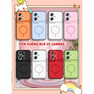 Phone Case for Oppo A79 5G TPU square border with circle print LUCKY-MONKEYY STORE