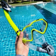 ท่อหายใจซิลิโคนดำน้ำ สน็อกเกิล หน้ากากดำน้ำ สน็อกเกิลดำน้ำ snorkeling mask แว่นตาดำน้ำ เเว่นตาว่ายนํ