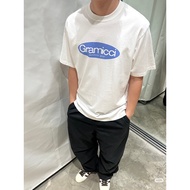 Ready Stock New Style Gramic New Style Round Letter Printed Pure Cotton Short-Sleeved T-Shirt