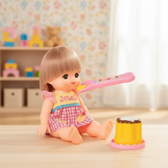 SMIT Feeding Pudding Toy, Food Play Strawberry Pudding Role Toy, Simulation Educational Game  SMIT M