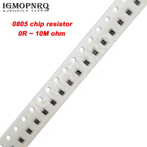 100Pcs 0805 SMD 1/4W 0R ~ 10M chip resistor 5% 0R 0.1 0.62 0.91 10R 100R 220R 330R 470R 1K 4.7K 10K