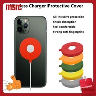 MSRC ป้องกันการตก นุ่ม สำหรับ Apple MagSafe ฝาครอบป้องกัน เคสป้องกันเครื่องชาร์จ สำหรับเครื่องชาร์จแบบแม่เหล็กของ iPhone สำหรับ iPhone 12 Pro Max ฝาครอบชาร์จไร้สายแบบแม่เหล็ก