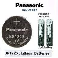 Panasonic BR1225 1PC NEW STOCK EXPIRY 12/2031 + FREE GIFT AAA Panasonic Batt. Worth RM2.00. SHIP FR 