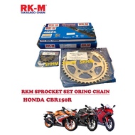 RKM 428 HONDA CBR150R SPROCKET SET ORING CHAIN
