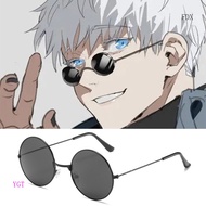 FDX Gojo Satoru Cosplay Glasses Eyewear Jujutsu Kaisen Black Glasses Costume Accessories Anime Props
